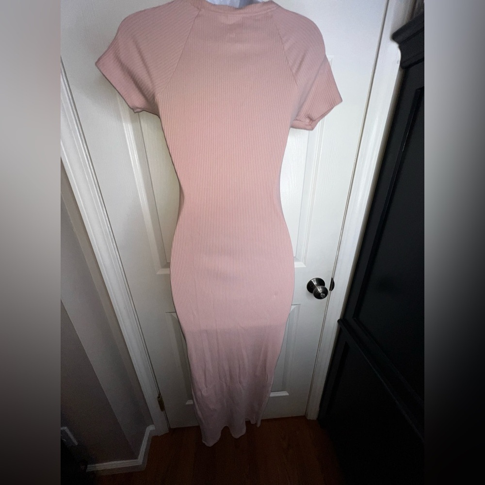 Victoria's Secret PINK Women’s X Small Wanna Be Pink Short Sleeve Midi Dress XS - Picture 5 of 15